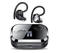 Cuffie Bluetooth Sport, Auricolari Bluetooth 5.3, 120 Ore di Riproduzione con Custodia di Ricarica, Vestibilità Comoda, Cuffie Wireless Impermeabili IPX7,Display LED,Cuffie Senza Fili Corsa Running