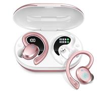 Cuffie Bluetooth Sport Auricolari Bluetooth 5.3 con Hi-Fi Stereo, 48Ore Cuffie Wireless Sport con Gancio per Orecchio/Display LED/Impermeabile IP7/Chiamata HD, Cuffiette Bluetooth Vestibilità Comoda