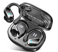 Cuffie Bluetooth Sport, Auricolari Bluetooth 5.4 con 4ENC Mic Stereo, 75H Cuffie Wireless, Cuffiette Bluetooth Doppio Display LED, IP7 Impermeabili Earbuds, Cuffie Senza Filo con Ricarica Rapida USB-C