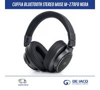 Cuffie Bluetooth Stereo Muse M-278fb Colore Nero.