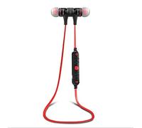 Cuffie Bluetooth V4.1 Migliori Auricolari Magnetici Intelligenti Microfono Stereo in-Ear Cuffie Noise Cancelling Auricolari (ROSSO)