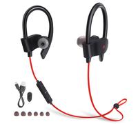 Cuffie Bluetooth Vibe Active, auricolari sportivi acustici in-ear con suono stereo e ricarica rapida per fitness, viaggi, palestra (impermeabili),