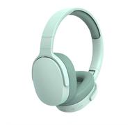 Cuffie Bluetooth wireless, auricolari stereo over-ear con microfono, cuffie pieghevoli di tipo C, resistenti al sudore, auricolari sportivi (verde)