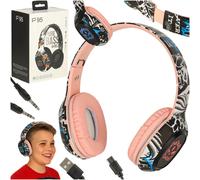 Cuffie Bluetooth wireless per uso gaming e sport rosa