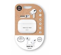 Cuffie Bluetooth wireless TechOneTech TWS - Fino a 30 ore di riproduzione - IPX5 - Colore bianco