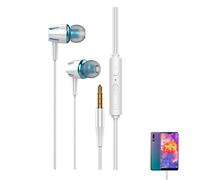 Cuffie cablate - Auricolari cablati | Auricolari in-ear con cancellazione del rumore, cappello in silicone delicato sulla pelle, si al buio per lo sport, il computer, il telefono, i