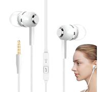 Cuffie Cablate Auricolari con Cavo e Microfono | Cuffie con Jack 3.5mm Riduzione Rumore per Viaggi Aereo Palestra Scuola Produzione Musicale Studio