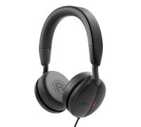 Cuffie cablate con ANC Dell Pro - WH5024, Microfono con IA | Connessione USB-C, Certificate per Zoom, Cuscinetti in schiuma viscoelastica, Adattatore USB-A, Uso professionale