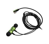 Cuffie cablate con cancellazione del rumore e microfono integrato per musica senza sforzo e controllo delle chiamate (TIPO C-verde)