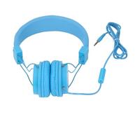 Cuffie Cablate con Microfono Suono Stereo Regolabile con Cancellazione del Rumore per Chiamate Musica Giochi Perfetto per PC Laptop Tablet Telefono (BLUE)