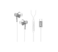Cuffie cablate - LINQ - USB-C - Suono stereo - In-ear - Cavo da 1,2 m Argento Grigio