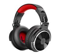 Cuffie OneOdio Pro10 con cavo, connettori 3,5 mm e 6,35 mm, Shareport, professionali rosse
