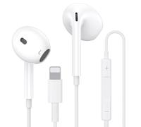 Cuffie Cablate per iPhone,[Certificate MFI] Auricolari In-Ear con Cavo | Hi-Fi Stereo Auricolari con Microfono e Controllo del Volume,Compatibili con iPhone 14/14 Pro/13/12/11/XR/XS/X/8/7/SE