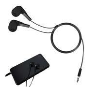 Cuffie cablate - uscita audio dinamica ad alta fedeltà, comfort fit isolamento acustico, spina jack dritta da 3,5 mm + filo di rame puro da 1 metro, punte ergonomiche in morbido silicone