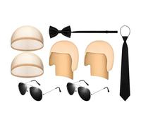 Cuffie Calve Costume A Tema Halloween Per Giochi Di Ruolo Ed Eventi | Cuffie Effetto Calvizie E Props Per Artisti Carnevale Spettacoli Eventi A Tema Servizi Fotografici Produzione Cinema Ballo