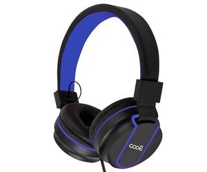 Cuffie Caschi Jack 3,5 mm Cool Toronto con Micro Nero-Blu