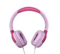 Celly KIDSBEAT2PK, Cuffie con Filo per Bambini, Microfono Integrato, Archetto Regolabile, Compatibili con Dispositivi AUX, Jack 3.5mm, Colore Rosa