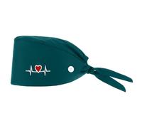 Cuffie Chirurgiche Berretto da Lavoro Regolabile con Bottoni Cuffiette Chirurgiche Mediche Berretto Infermiera Fascia per Sudore Cotone Supporto Coda di Cavallo Scrub Cuffietta Chirurgica Donna Uomo