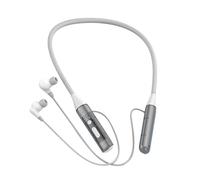 Cuffie con archetto da collo, auricolari magnetici per lo sport, ergonomici, trasparenti, doppio microfono, per lavoro, sport, casa, palestra, corsa, uomo e donna