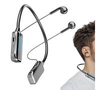 Cuffie con archetto da collo - Auricolari wireless a lunga durata, bassi profondi, batteria ricaricabile, design a prova di sudore, connettività 5.0, vestibilità ergonomica per corsa