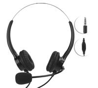 Cuffie con cancellazione del rumore per ufficio, cuffie telefoniche leggere con microfono, compatibilità universale, suono cristallino, comode da