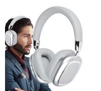 Cuffie con cancellazione del rumore, senza fili, con microfono integrato, per allenamento e ufficio, portatili per tradurre pendolari, sport, ufficio, allenamento da donna