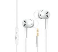 Cuffie con cavo, auricolari in-ear con microfono, jack da 3,5 mm ad alta fedeltà per musica, allenamento, viaggi in aereo e scuola