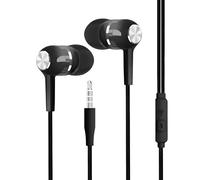 Cuffie con cavo, cuffie in-ear cablate con cancellazione del rumore da 3,5 mm, auricolari con cavo, per aerei, giochi, viaggi, studio, registrazione, musica scolastica