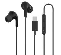 Cuffie con cavo di tipo C, pacchetto di 2 auricolari USB C per /16 con USB C con microfono e controllo del volume del rumore esterno di alta fedeltà per Galaxy S23/S22/S21/S20/Ult (Black, 80cmX1cm)