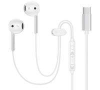 Cuffie con cavo di tipo C per iPhone 16e/16 Pro Max/16 Pro/16 Plus/16/15, USB C, cancellazione del rumore, con microfono e telecomando, per Samsung Galaxy S25 Ultra S24FE S23 S22 A16 A36 A26, Pixel 9