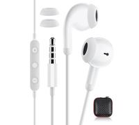 Cuffie con cavo in auricolari, auricolari per Samsung A15 A25 A05s A14 A13, HiFi Stereo da 3,5 mm, auricolari leggeri per Kindle Fire Moto g24 g84 Redmi 13 Note 13