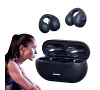 Cuffie con clip aperte - Auricolari wireless orecchie aperte, conduzione resistente al sudore | sportive per allenamento, ciclismo, corsa, escursionismo, campeggio, guida, vestibilità comoda e sicura,