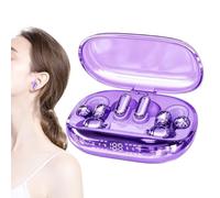 Cuffie con clip per orecchie chiamate fluide e musica senza fili con | Touch Screen LED Stile Coppia Orecchio Aperto per Sport Corsa Palestra Lavoro Donna Uomo