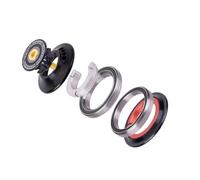 Cuffie con cuscinetti di tenuta con instradamento interno dei cavi per forcella conica/dritta in leghe di alluminio Costruzione Cuffie per bici da strada Gestioni interne dei cavi