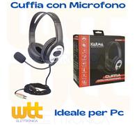 KARMA CUFFIA CON MICROFONO PC 002**PUOI PAGARE ANCHE ALLA CONSEGNA!!!**