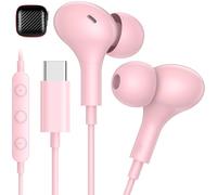 Cuffie con Filo per iPhone 17 Pro Max 16 15 Plus, Rosa | Auricolari USB C con Microfono Controllo Volume per Xiaomi Redmi Note 14 15 pro Poco x7 17t pixel 10 magic 7 lite Reno16 5G