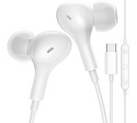 Cuffie con Filo per iPhone 17 Pro Max 16 15Plus, Auricolari USB C con Microfono Controllo volume per xiaomi redmi note 14 pro5g poco x7pro 14t 15 ultra pixel 9 10 9a magic 7 lite 400 smart, Bianco