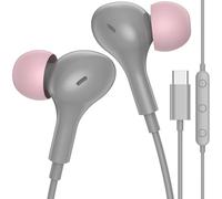 Cuffie con Filo per xiaomi REDMI Note 15 Pro POCO X7 17 Pro Max 15T | Auricolari USB C con Microfono Controllo volume per Honor Magic8 400 Smart 5G Pad X9a X8a per Pixel 10 9a 8a, Grigio