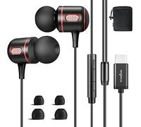 Cuffie Con Filo USB-C, Auricolari Type C In-Ear Cuffiette Auricolare Con Microfono e Controllo Volume Compatibile con Samsung Galaxy S21 Ultra S20 S20 FE, Google, Xiaomi, Huawei, oppo, Redmi