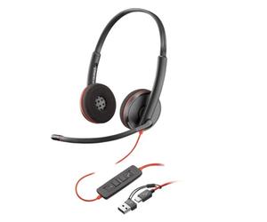 Cuffie con microfono hp poly bw 3220 usb-a + type-c