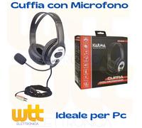 KARMA CUFFIA CON MICROFONO PC 002**PUOI PAGARE ANCHE ALLA CONSEGNA!!!**