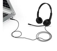 Cuffie con PC con cavo - Casco anti-buità, Casco con Striscia Regolabile | Chiaro per un Apprendimento in Aula, Uso 'Ufficio, Ambiente di Studio Tranquillo, , Centro Multimedia