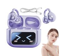 Cuffie con schermo tattile, cuffie wireless con schermo impermeabile, con cancellazione del rumore e traduzione AI, clip sportiva per esercizi, palestra, esterno, uso quotidiano e lavoro