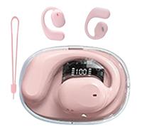 Cuffie con traduttore AI 5.3: dispositivo multilingue in reale, gancio per l'orecchio sportivo dal design aperto, morbido silicone | Conversazioni internazionali, bassa latenza e lunga