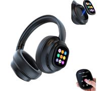 Cuffie con traduttore AI HY-X1 Pro, dispositivo di traduzione in tempo reale da 115 lingue con touch screen staccabile, auricolari wireless Bluetooth 6.0 con cancellazione del rumore