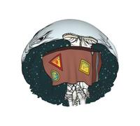 Cuffie da a Astronauta Viaggiatrice con valigia per donna, riutilizzabili, impermeabili, morbide, con doppio strato di protezione