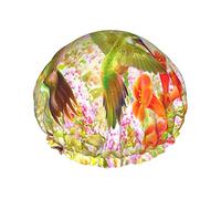 Cuffie da a colibrì floreale tropicale per donna, cuffie da a riutilizzabili impermeabili cuffie da bagno cuffia da a turbante per ragazze