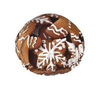 Cuffie da a con biscotti al cioccolato per donna, cuffie da a riutilizzabili e impermeabili, grandi cuffie da bagno elastiche, cuffie per capelli DoubleBathing progettate per tutte le lung