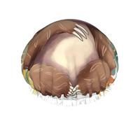 Cuffie da a con foglie di bradipo carine per donne, cuffie da a riutilizzabili e impermeabili, grandi cuffie da bagno elastiche, doppie cuffie da bagno per capelli, progettate per tutte le