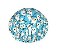 Cuffie da a Cuffia da bagno pinguino blu per donna Cuffia da a a doppio strato impermeabile e regolabile